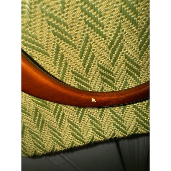 Relic Vintage Cottage Core Handwoven Bag with Wooden Handles and Crossbody Strap - Picture 2 of 13